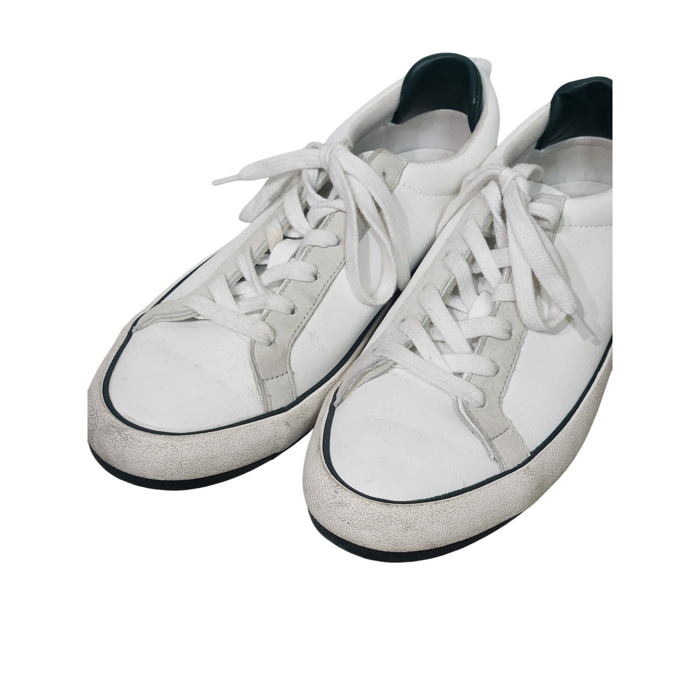 White & green Zara flat sneakers EU 39 | US 8.5‎ - Picture 2 of 6